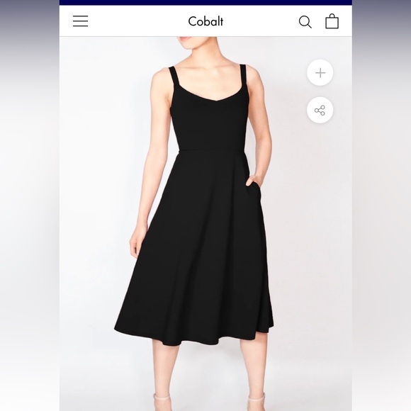 cobalt district Dresses & Skirts - BCI Cotton A-Line Midi Dress -- Black
Brand- Cobalt District
